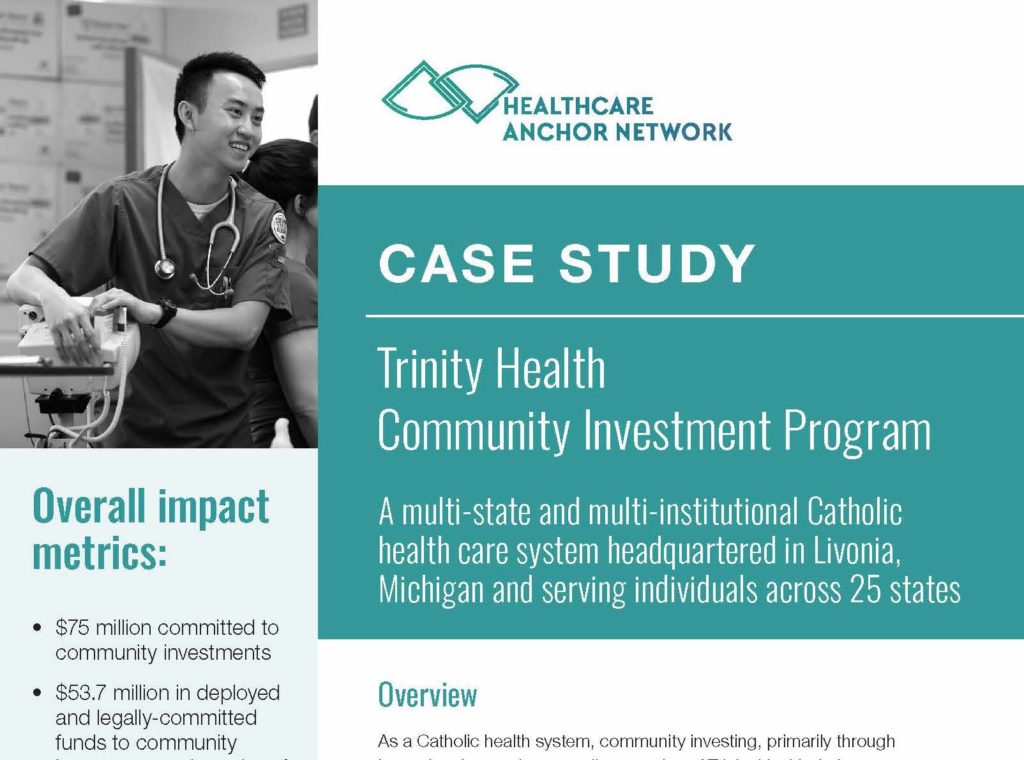 Trinity Health’s Community Investment Program