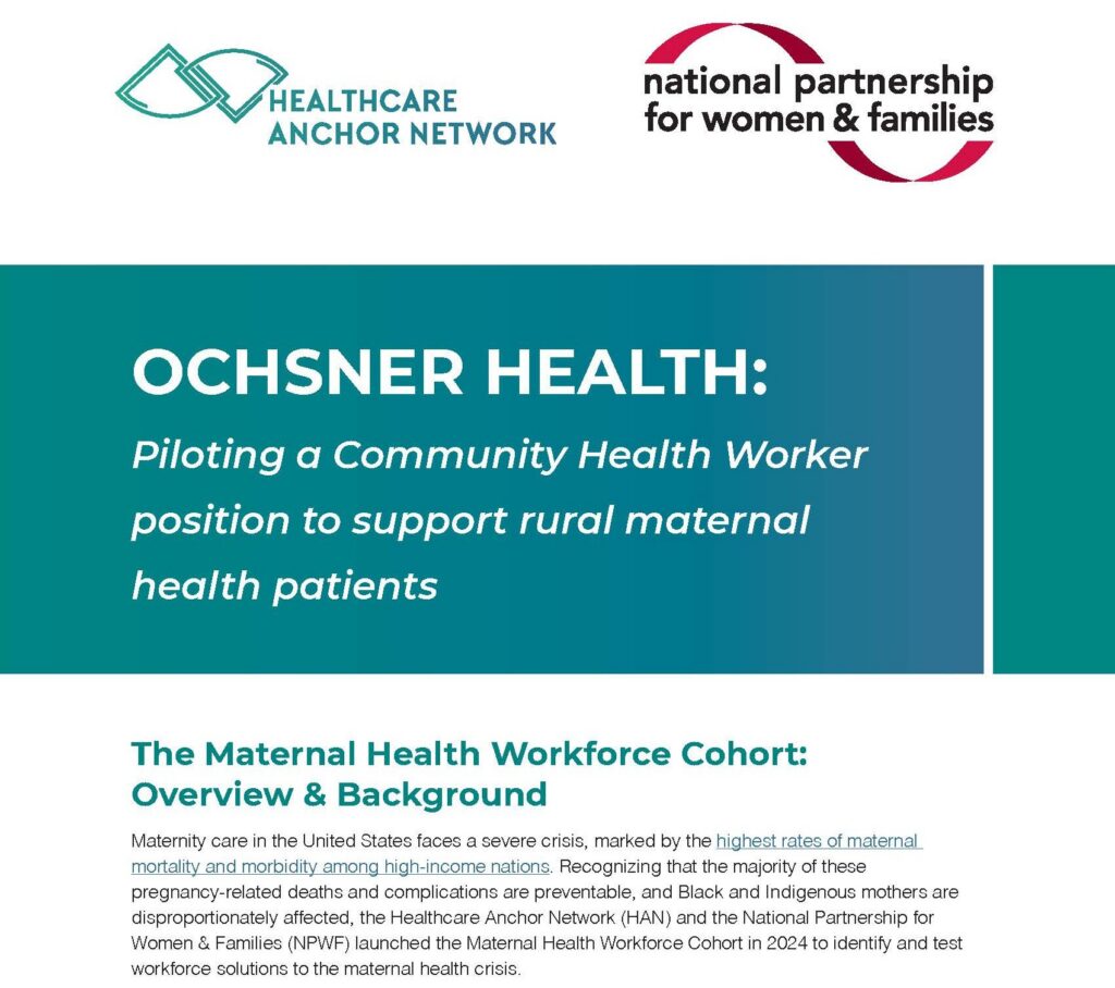 Ochsner Health Maternal Health Case Study